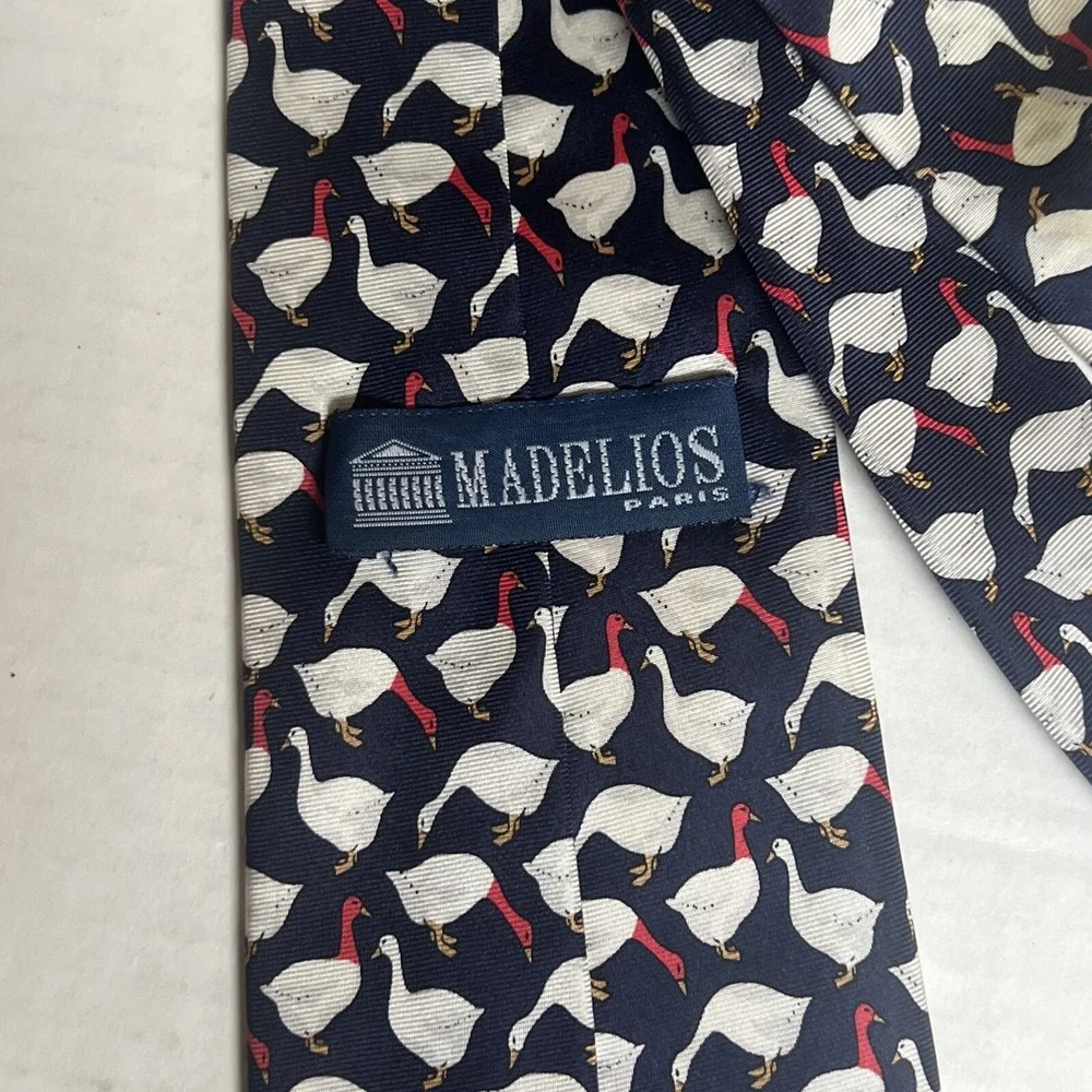 Madelios‎ Paris tie, 100% silk, Made in Italy